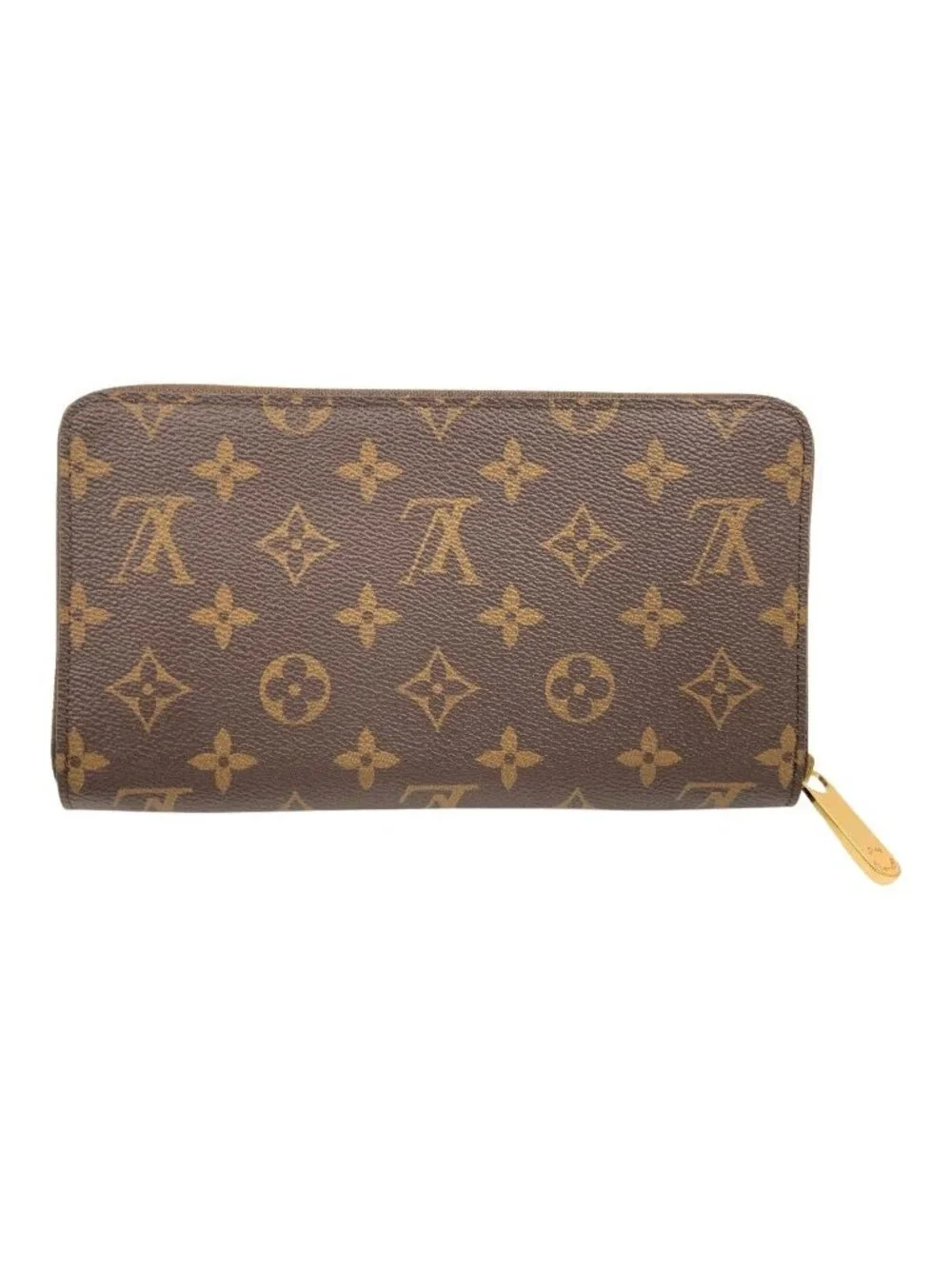 Louis Vuitton Monogram Zippy Organizer NM Zip Around Wallet Brown